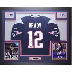 Tom Brady Autographed jersey framed