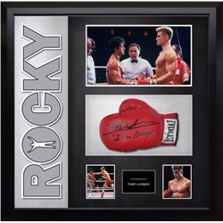 Rocky signed Glove and Photo Collage JSA