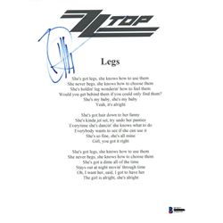 Signed ZZ Top Lyrics BAS