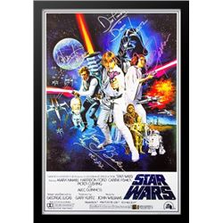 Star Wars A New Hope - Signed Movie Poster