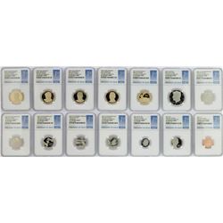 2015-S (14) Coin Proof Set NGC PF70 Ultra Cameo First Day of Issue