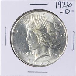 1926-D $1 Peace Silver Dollar Coin