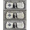 Image 1 : Lot of (3) 1928A/B $1 Funnyback Silver Certificate Notes