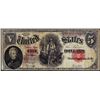 Image 1 : 1907 $5 Woodchopper Legal Tender Note