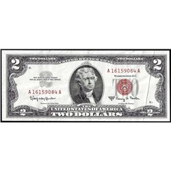 1963A $2 Legal Tender Note Gutter Fold Error