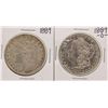 Image 1 : Lot of 1889-O & 1889 $1 Morgan Silver Dollar Coins