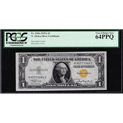 1935A $1 North Africa Silver Certificate WWII Emergency Note PCGS Choice New 64PPQ