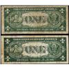 Image 2 : Lot of (2) 1935A $1 Hawaii WWII Emergency Issue Silver Certificate Notes