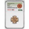 Image 1 : 1955M Mexico 5 Pesos Gold Coin NGC MS65