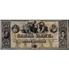 Image 1 : 1800's $50 Canal Bank New Orleans Obsolete Note