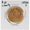 Image 1 : 1884-S $10 Liberty Head Eagle Gold Coin