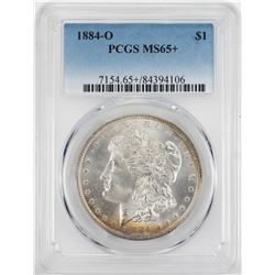 1884-O $1 Morgan Silver Dollar Coin PCGS MS65+