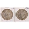 Image 1 : Lot of (2) 1896 $1 Morgan Silver Dollar Coins