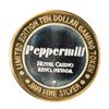 Image 2 : .999 Fine Silver Peppermill Reno, Nevada $10 Limited Edition Gaming Token