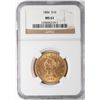 Image 1 : 1884 $10 Liberty Head Eagle Gold Coin NGC MS61