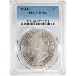 1884-O $1 Morgan Silver Dollar Coin PCGS MS63