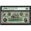 Image 1 : 1872 $20 State of South Carolina Revenue Bond Obsolete Note PMG Superb Gem Unc. 68EPQ