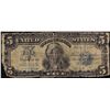 Image 1 : 1899 $5 Indian Chief Silver Certificate Note