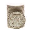 Image 2 : Roll of (20) Brilliant Uncirculated 1962 Franklin Half Dollar Coins