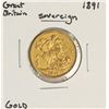 Image 1 : 1891 Great Britain Sovereign Gold Coin