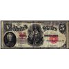 Image 1 : 1907 $5 Woodchopper Legal Tender Note
