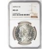 Image 1 : 1878-S $1 Morgan Silver Dollar Coin NGC MS63
