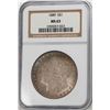 Image 1 : 1889 $1 Morgan Silver Dollar Coin NGC MS63 Amazing Toning