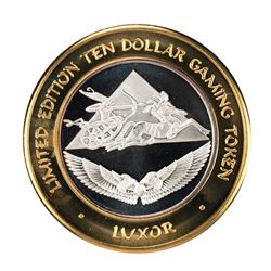 .999 Fine Silver Luxor Las Vegas, Nevada $10 Limited Edition Gaming Token