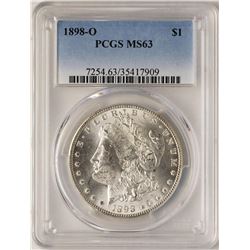 1898-O $1 Morgan Silver Dollar Coin PCGS MS63