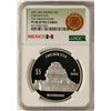 Image 1 : 2011 Mexico 5 Pesos Chichen Itza Commemorative Silver Coin NGC PF68 Ultra Cameo