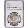 Image 1 : 1880-S $1 Morgan Silver Dollar Coin NGC MS65