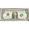 Image 1 : 1977 $1 Federal Reserve Note Double Gutter Fold ERROR Note