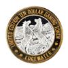 Image 1 : .999 Silver Edgewater Hotel & Casino Laughlin, NV $10 Limited Edition Gaming Token