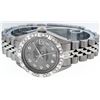 Image 4 : Rolex Ladies Stainless Steel Slate Grey Pyramid Diamond Datejust Wristwatch