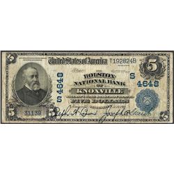 1902 $5 Holston NB of Knoxville, TN CH# 4648 National Currency Note