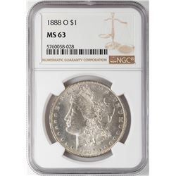 1888-O $1 Morgan Silver Dollar Coin NGC MS63