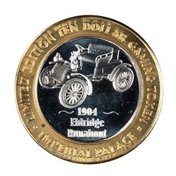 .999 Silver Imperial Palace Hotel & Casino Las Vegas $10 Limited Edition Gaming Token