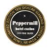 Image 2 : .999 Fine Silver Peppermill Reno, Nevada $10 Limited Edition Gaming Token