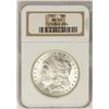 Image 1 : 1887 $1 Morgan Silver Dollar Coin NGC MS65