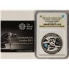 Image 1 : 2009 Piefort Great Britain 5 Pounds Olympics Silver Coin NGC PF70 Ultra Cameo