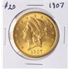 Image 1 : 1907 $20 Liberty Head Double Eagle Gold Coin