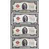 Image 1 : Lot of (4) 1928G $2 Legal Tender Notes
