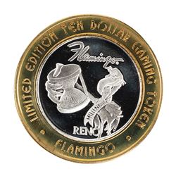 .999 Fine Silver Flamingo Reno, Nevada $10 Limited Edition Gaming Token