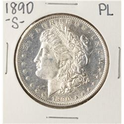 1890-S PL $1 Morgan Silver Dollar Coin
