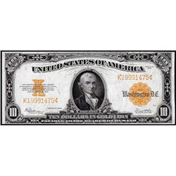 1922 $10 Gold Certificate Note