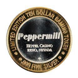 .999 Fine Silver Peppermill Reno, Nevada $10 Limited Edition Gaming Token