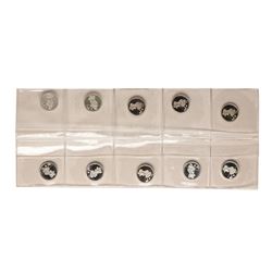 Lot of (10) Disney Mickey & Minnie Mouse Golfer 1/20 oz. .999 Fine Silver Coin Rounds