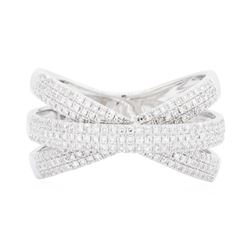 14KT White Gold 0.70 ctw Diamond Ring