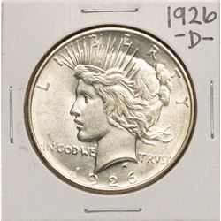 1926-D $1 Peace Silver Dollar Coin