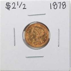 1878 $2 1/2 Liberty Head Quarter Eagle Gold Coin
